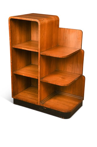Lot 226 - An Art Deco walnut bookcase