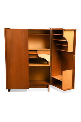 Lot 246 - A Danish 'Magic Box' teak desk, 1960s