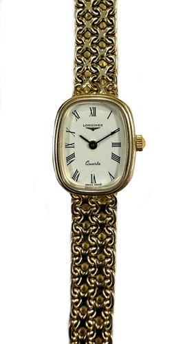 Lot 261 - Longines - A 9ct gold wristwatch