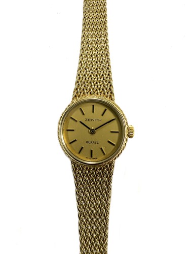 Lot 285 - Zenith - A Swiss 14ct gold wristwatch