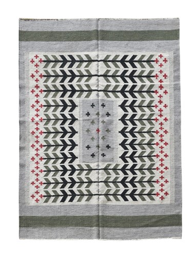 Lot 256 - A flatweave wool carpet of Scandinavian design