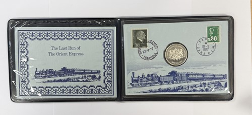 Lot 161 - Franklin Mint - The last run of the Orient Express coin