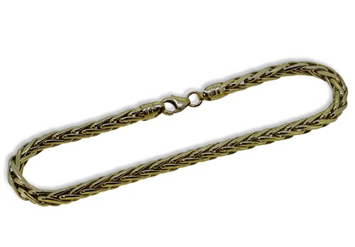 Lot 24 - A 9ct gold foxtail link bracelet
