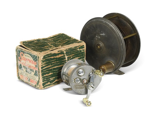 Lot 595 - C. Farlow & Co., 191 Strand, London, a 5" alloy salmon fly reel