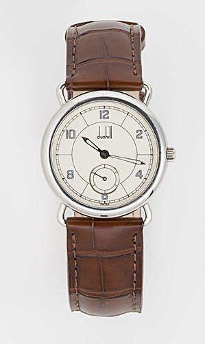 Lot 247 - Dunhill - A steel 'Centenary Round, Small Seconds' wristwatch