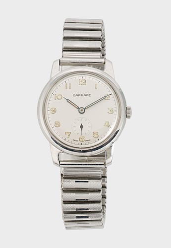Lot 253 - Garrard - A steel wristwatch