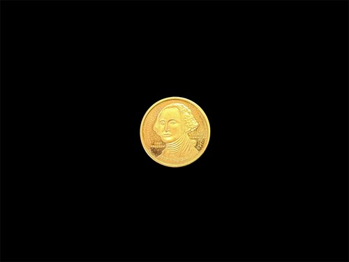 Lot 170 - USA - A 9ct gold George Washington bicentennial coin
