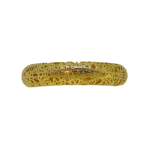 Lot 16 - A 14ct gold lattice style ring