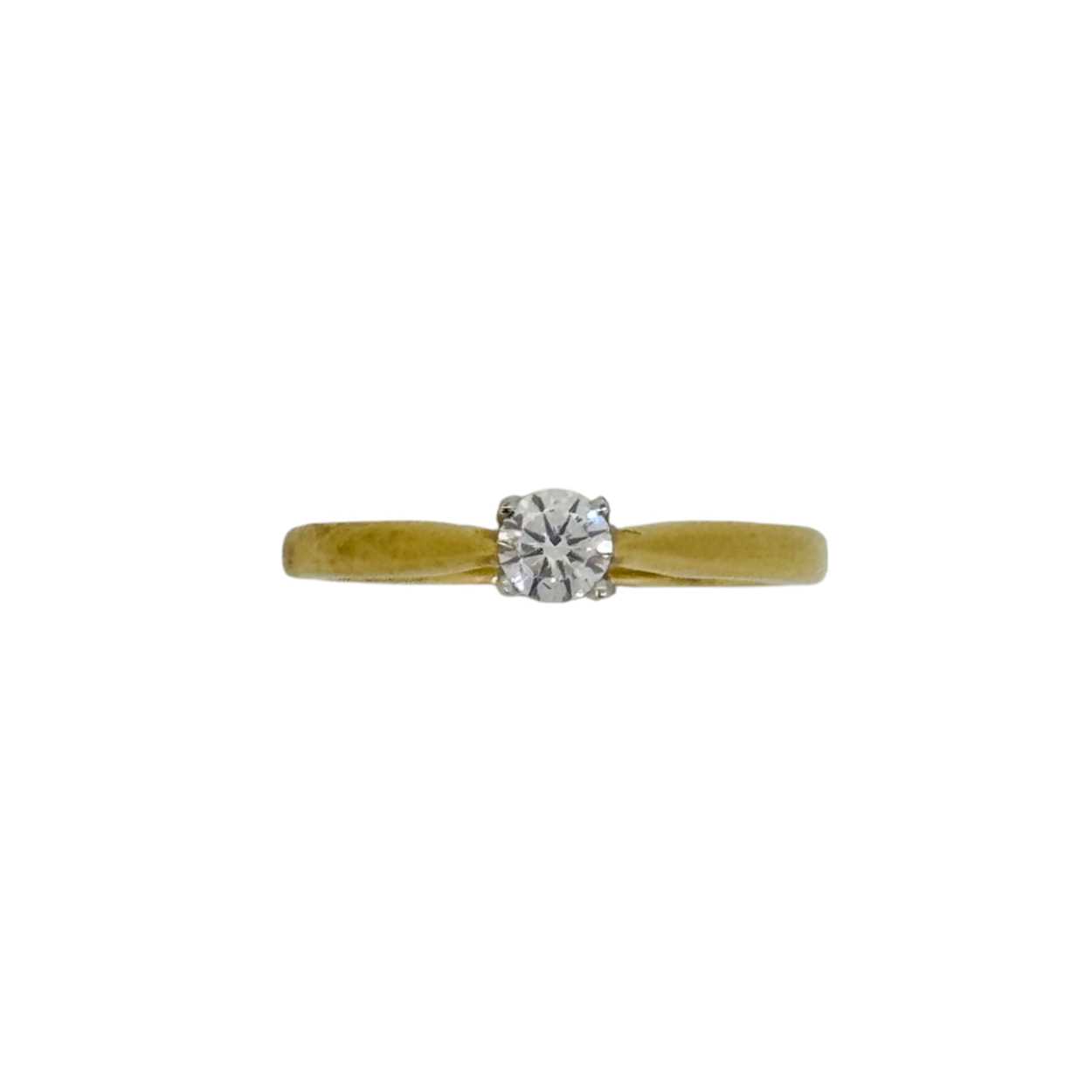 Lot 109 - An 18ct gold single stone diamond ring