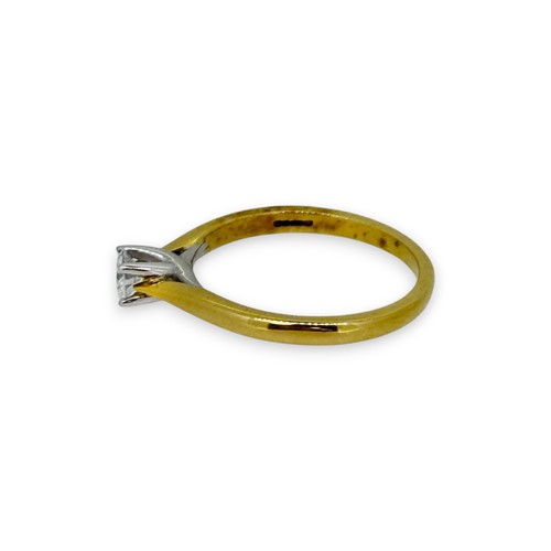 Lot 109 - An 18ct gold single stone diamond ring