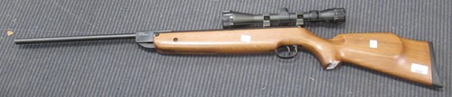 Lot 175 - An SMK .22 air rifle with NIKKO Sterling...