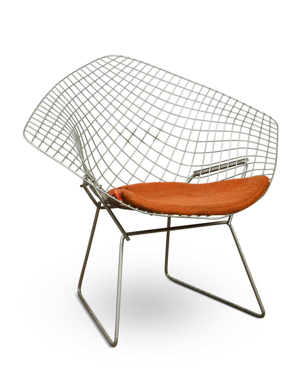 Lot 243 - After Harry Bertoia, a wirework 'Diamond' chair