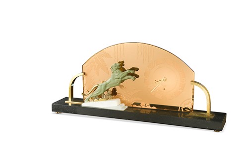 Lot 116 - A French Art Deco mantle clock by MARPA, circa 1930