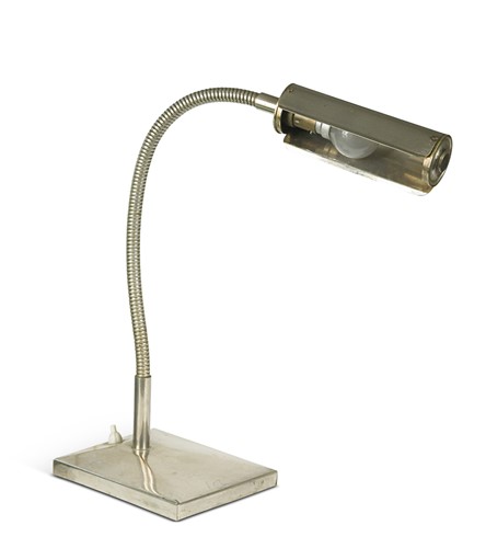 Lot 239 - A French chrome flexible desk lamp