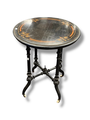 Lot 696 - An aesthetic movement ebonised occasional...