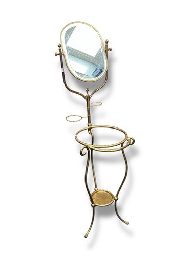 Lot 690 - A brass washstand, 151cm high