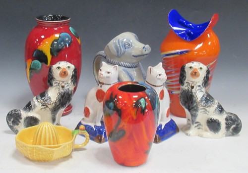 Lot 270 - A collection of pottery to include two Poole...