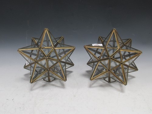 Lot 267 - A pair of modern star lanterns