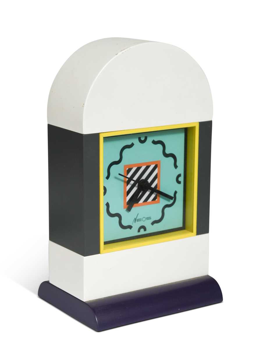 Lot 133 - A Memphis clock designed by Nathalie du Pasquier and George J. Sowden for Neos Lorenz, 1980s
