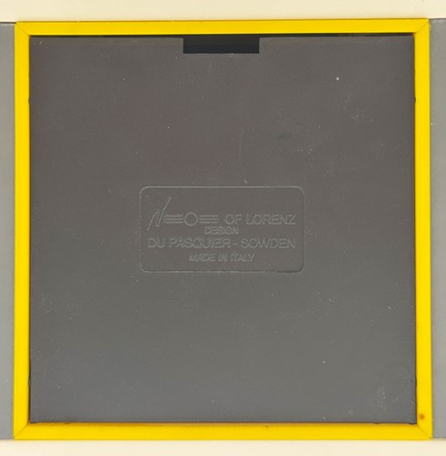 Lot 133 - A Memphis clock designed by Nathalie du Pasquier and George J. Sowden for Neos Lorenz, 1980s