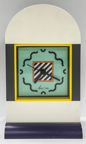 Lot 133 - A Memphis clock designed by Nathalie du Pasquier and George J. Sowden for Neos Lorenz, 1980s