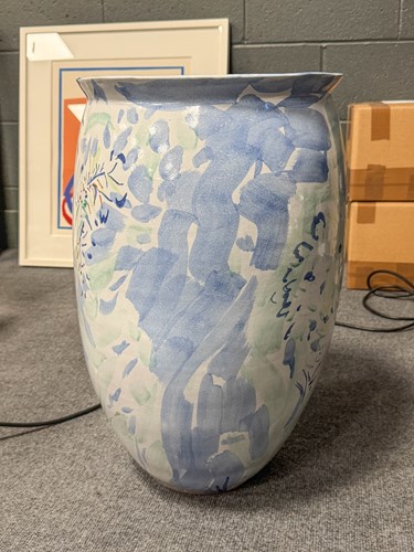 Lot 71 - Philip Sutton RA (1928-), a large terracotta vase