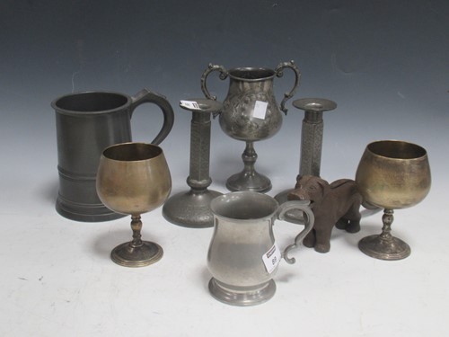 Lot 89 - Metalware novelty nut cracker in the form of a...