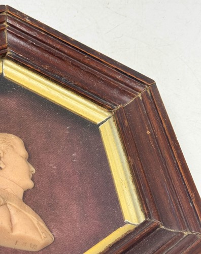 Lot 494 - A wax relief portrait of Napoleon Bonaparte, 19th century