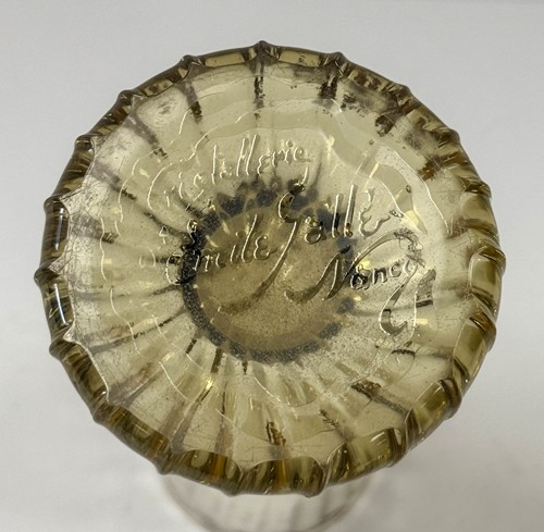 Lot 1 - A Gallé gilt decorated glass vase