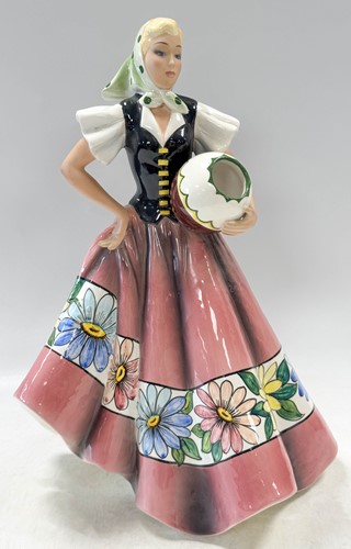 Lot 25 - Giovanni Ronzan (1906-1974), an Italian pottery model of a lady