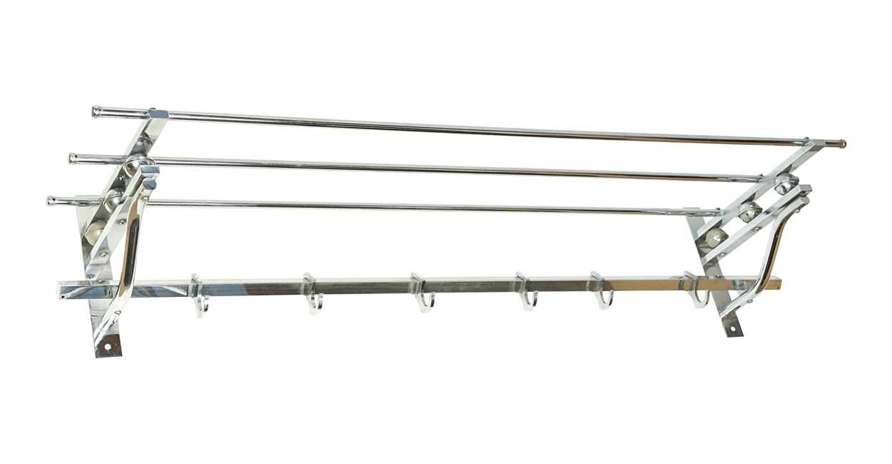 Lot 238 - A mid-century 'Pullman' style chrome luggage rack