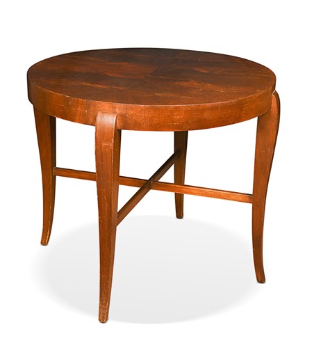 Lot 219 - An Art Deco style flame mahogany occasional table, 20th century