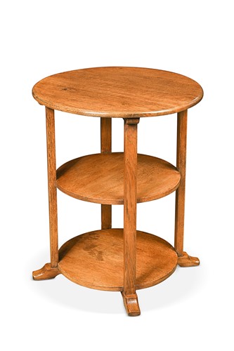 Lot 202 - Hypnos for Heal's, a pale oak three-tier table, circa 1930