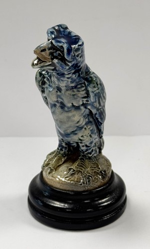 Lot 21 - Robert Wallace Martin for the Martin Brothers, a miniature stoneware bird, 1912-1913