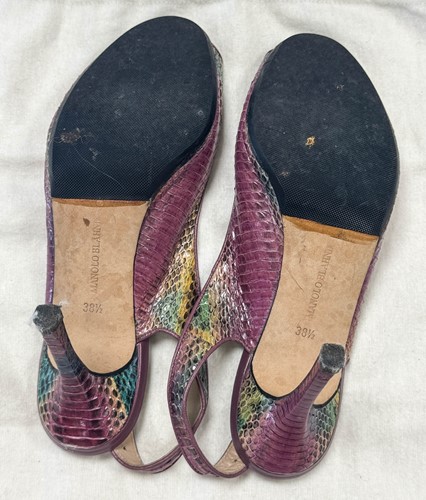 Lot 149 - Manolo Blahnik, four pairs of ladies slingback sandals