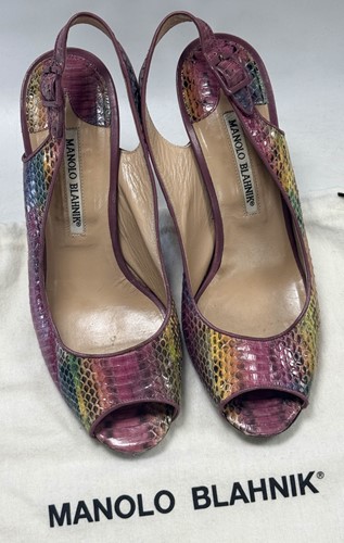 Lot 149 - Manolo Blahnik, four pairs of ladies slingback sandals