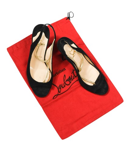 Lot 146 - Christian Louboutin, a pair of ladies slingback heels