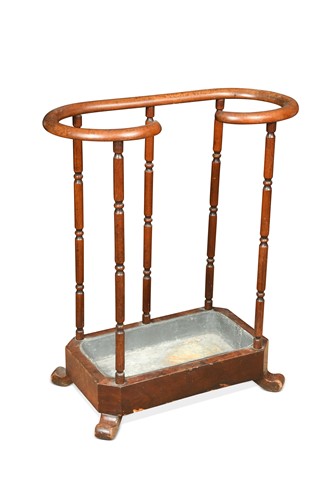 Lot 509 - A mahogany stick stand, late 19th century
