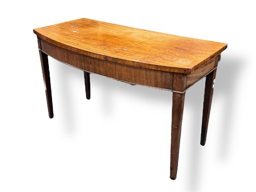 Lot 595 - A 19th century mahogany bowfronted side...