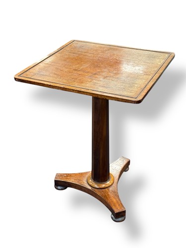 Lot 631 - A William IV mahogany pedestal table, square...