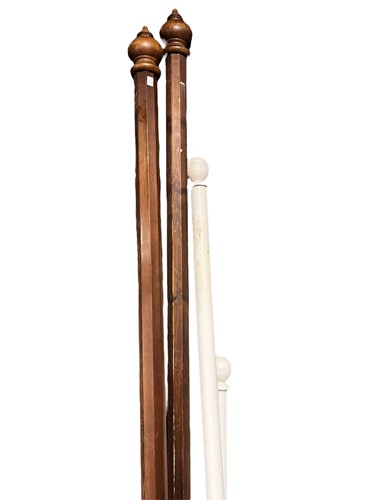 Lot 738 - Various curtain poles, to include a pair of...