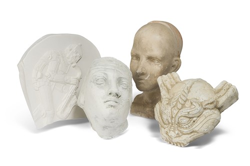 Lot 153 - Sir Eduardo Paolozzi CBE (1924-2005), a group of four plaster sculptures