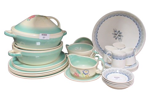 Lot 57 - Eric Ravilious for Wedgwood, a 'Persephone' four-piece coffee service