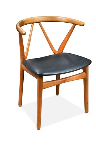 Lot 250 - Henning Kjaernulf for Bruno Hansen, a teak wishbone model 255 chair