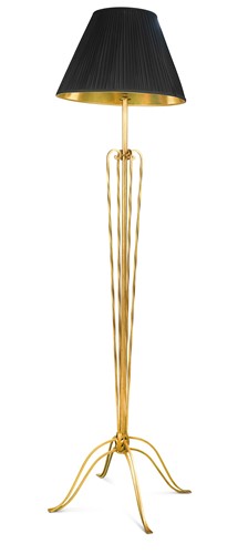 Lot 271 - A French 'gilt' metal standard lamp, mid-century