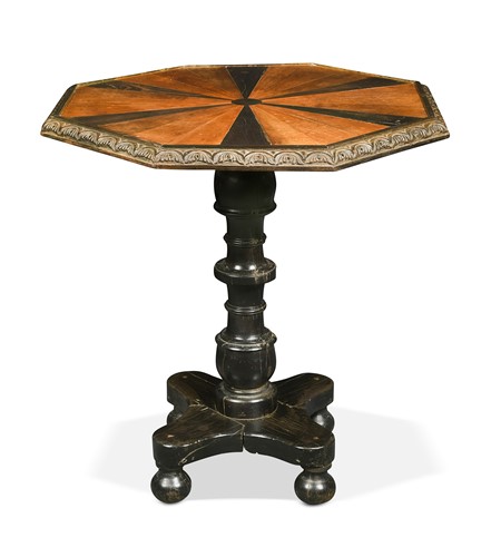 Lot A Ceylonese octagonal specimen table, 19th century