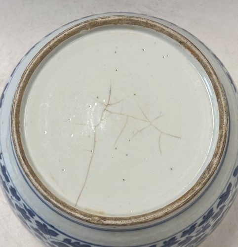 Lot 21 - A Chinese blue and white porcelain bowl, Qing Dynasty, 18th century