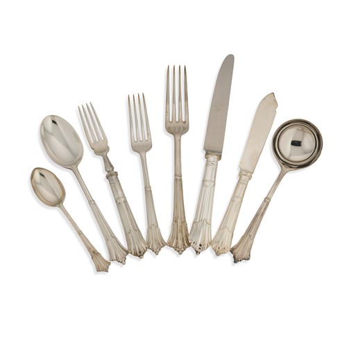 Lot 468 - A 100-piece set of Elizabeth II silver cutlery and flatware