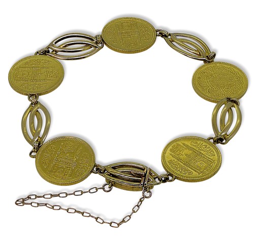 Lot 137 - A bracelet with multiple coins