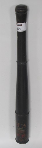 Lot 221 - A Victorian police truncheon
